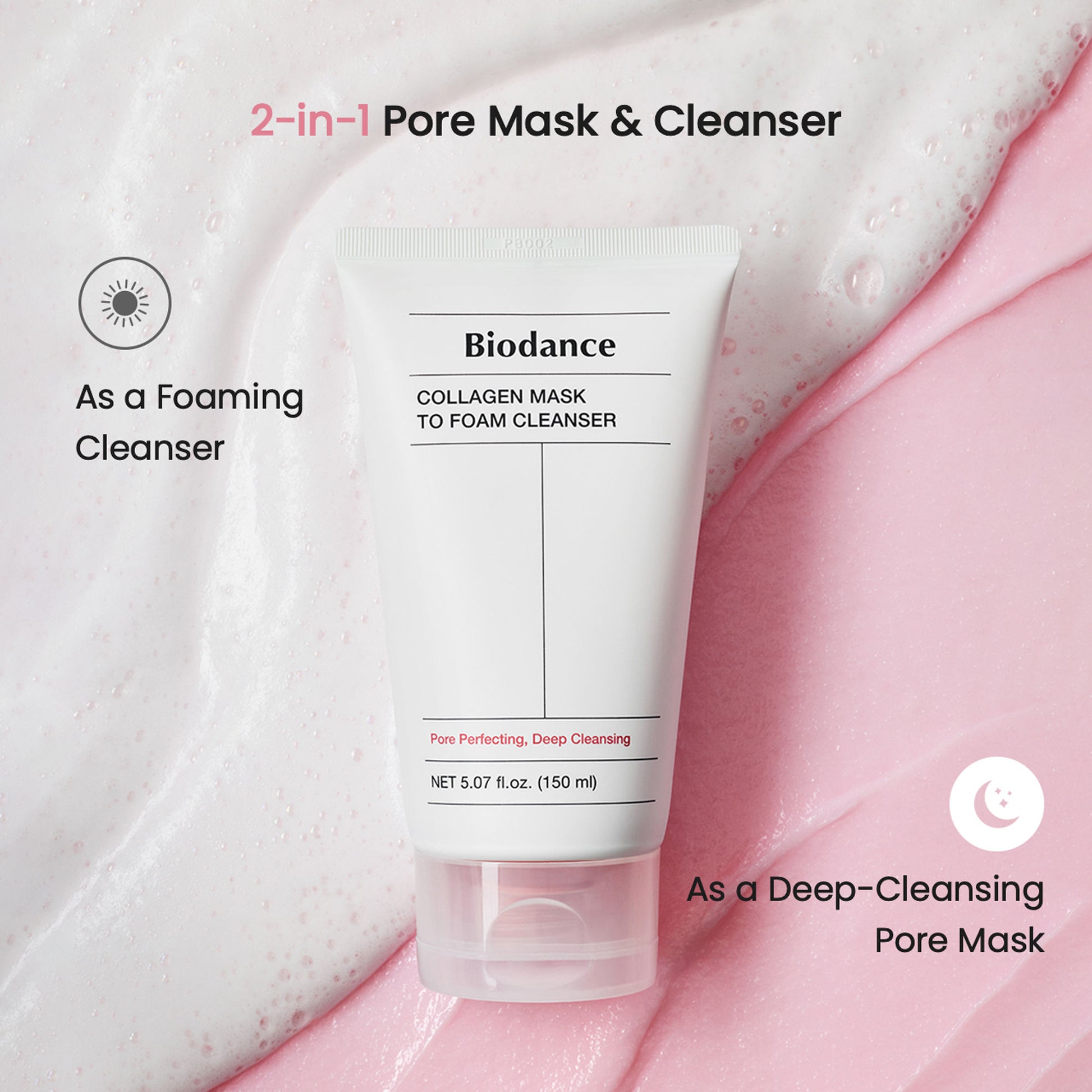 Biodance Collagen Mask To Foam Cleanser