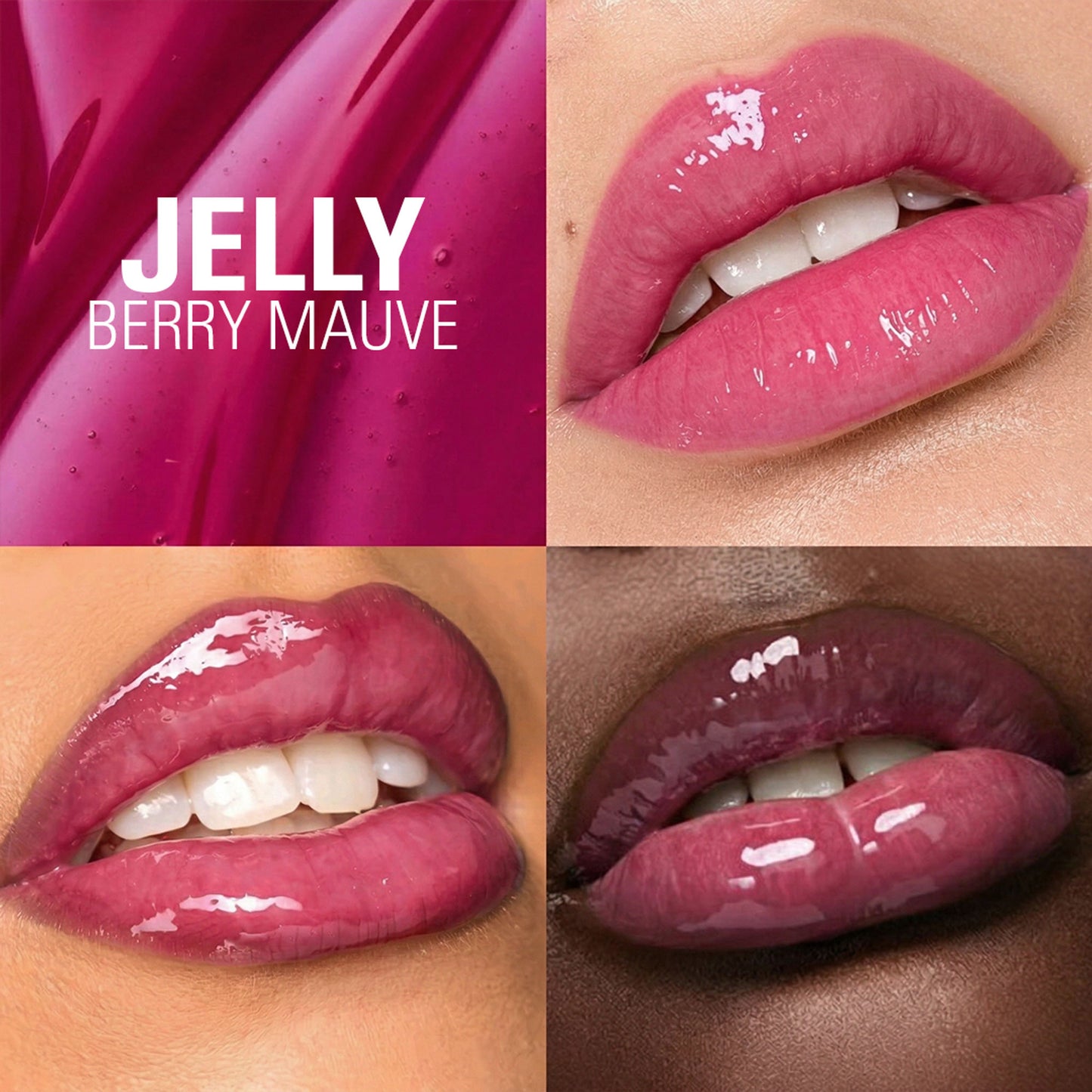 Makeup Revolution Pout Bomb Plumping Gloss - Jelly Berry Mauve
