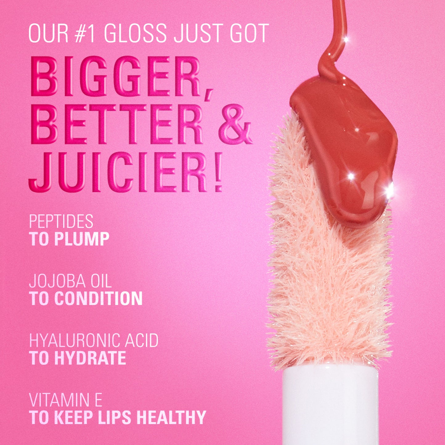 Makeup Revolution Pout Bomb Plumping Gloss - Cherry Sheer Red