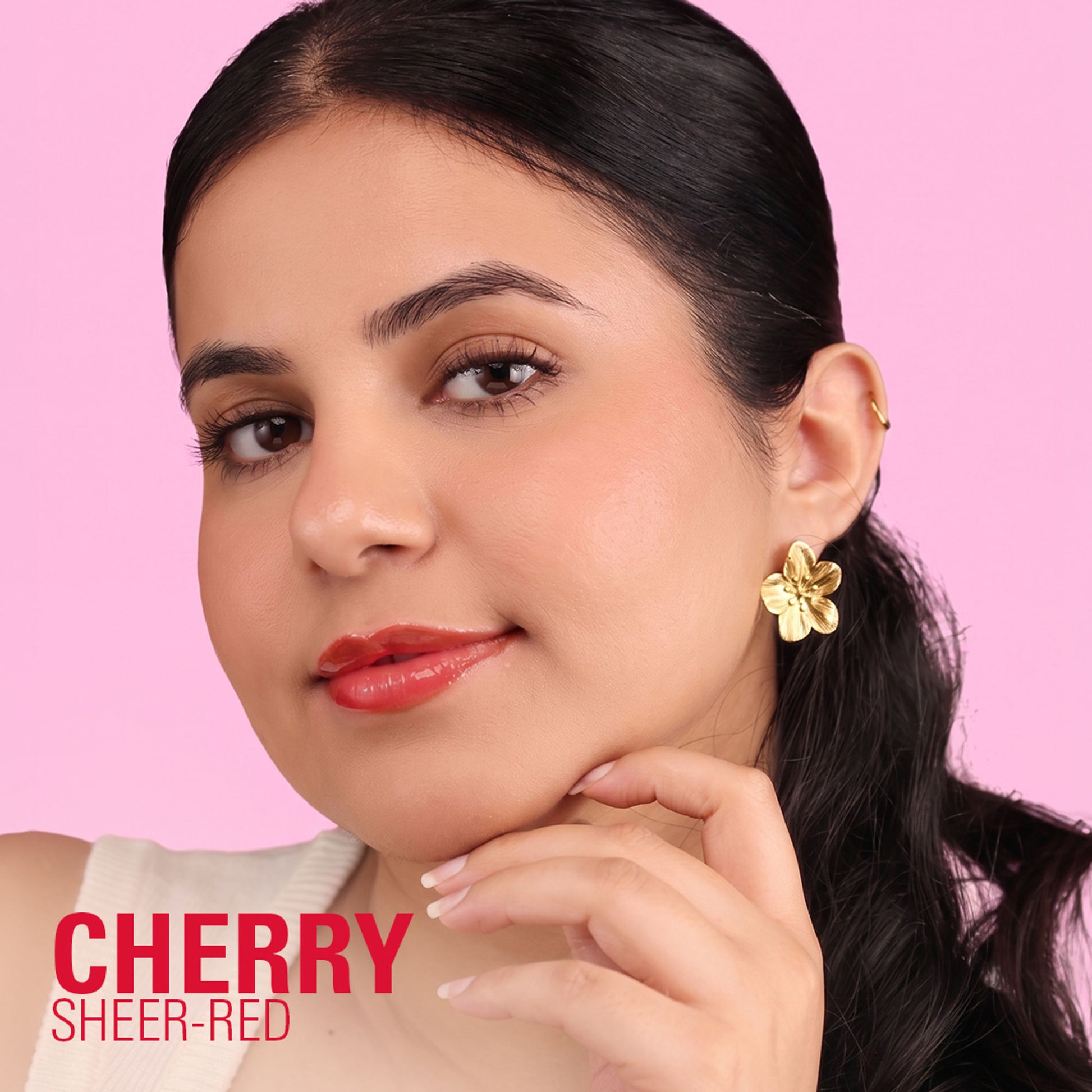 Makeup Revolution Pout Bomb Plumping Gloss - Cherry Sheer Red