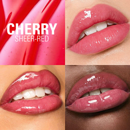 Makeup Revolution Pout Bomb Plumping Gloss - Cherry Sheer Red