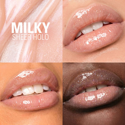 Makeup Revolution Pout Bomb Plumping Gloss - Milky Sheer Holo