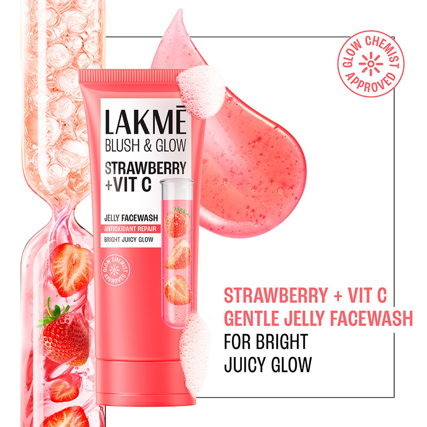 Lakme Blush & Glow Strawberry Blast Face Wash