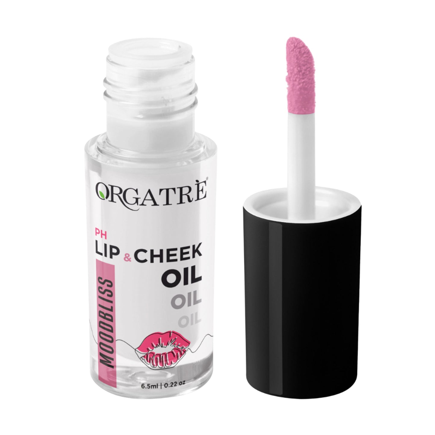 Orgatre Lip & Cheek Oil | pH-Activated Tint, Multi-Use Hydrating Oil for Soft, Dewy Glow