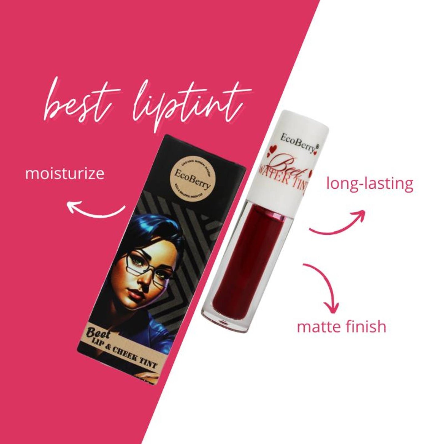 Ecoberry Beet Lip & Cheek Water Tint