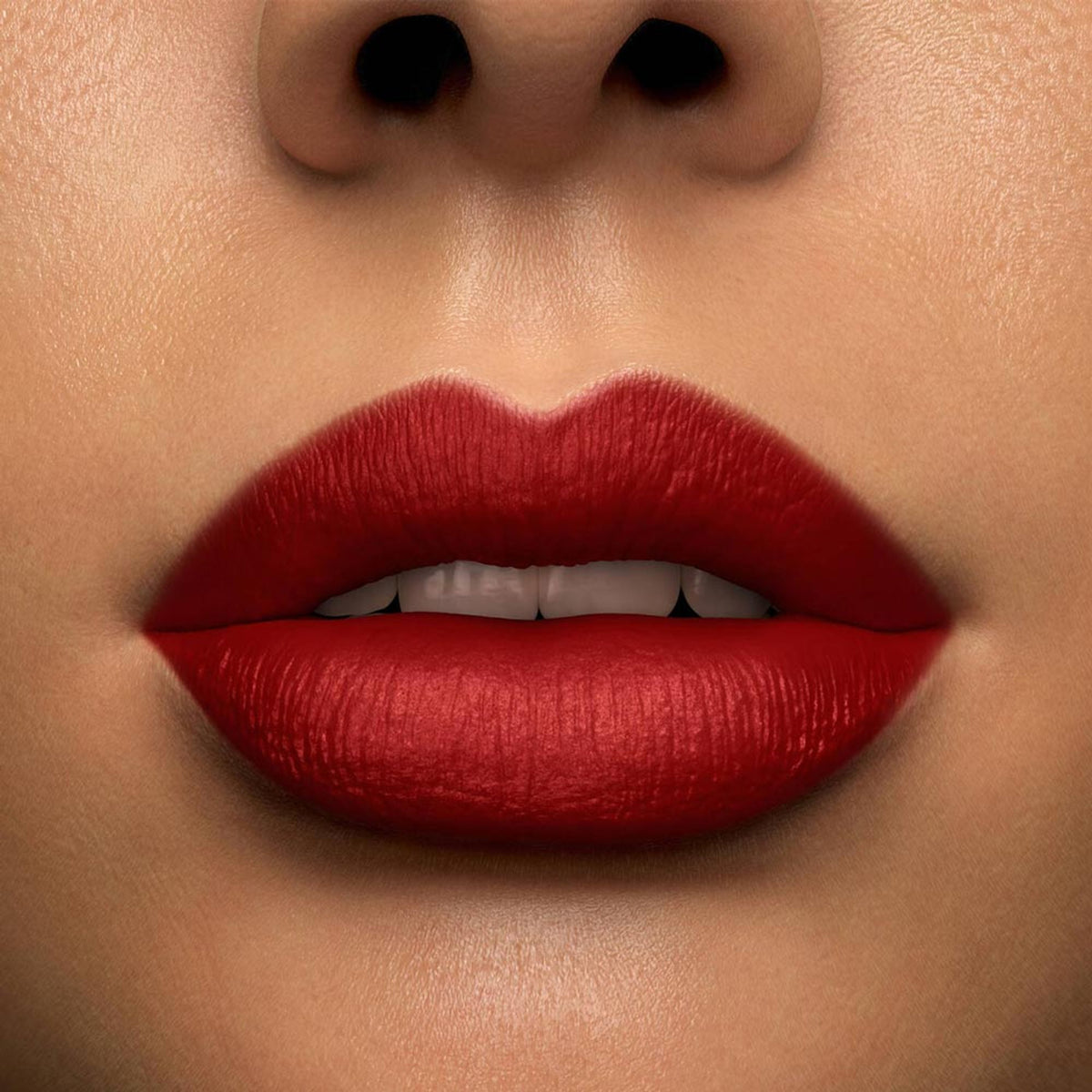 Lancome L'Absolu Rouge Drama Matte lipstick in Rouge Pigalle shade, featuring a pigmented, longwear red lip color.