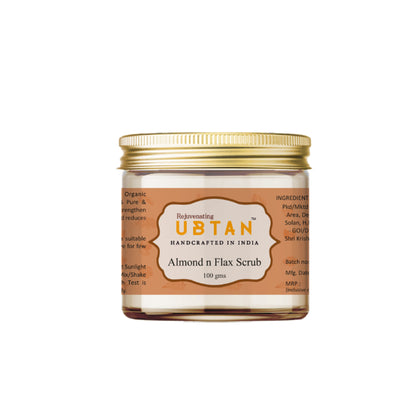 Rejuvenating UBTAN Almond & Flaxy Scrub - Sensitive skin