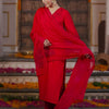 Dhiyona IE Women Embroidered Regular Sequined Kurta with Trousers & With Dupatta