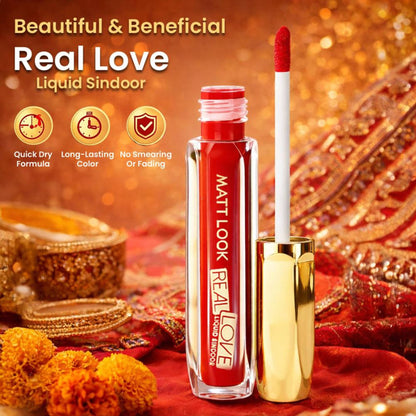 Matt look Real Love Liquid Sindoor - Red