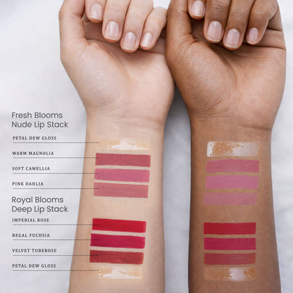 Parul Garg Beauty 4-in-1 Bold & Nude Shades Smudge-Proof Liquid Lipstick Stack with Gloss -Pack of 2
