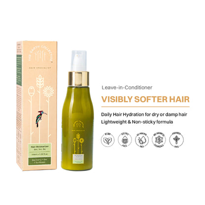 The Earth Collective Hair Moisturizer - Hydrating Leave On Hair Serum With Goji Berries & Oats