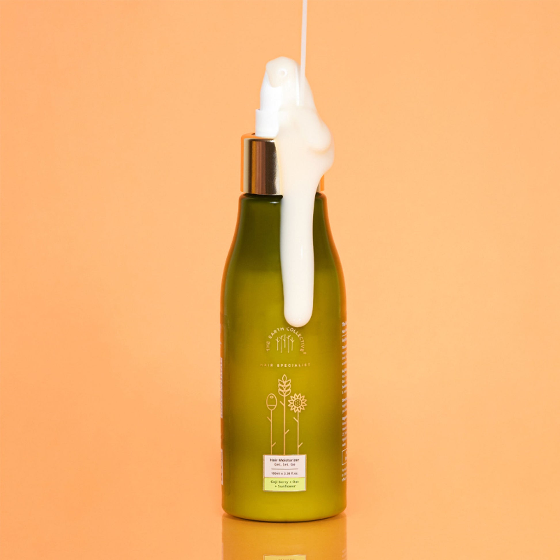The Earth Collective Hair Moisturizer - Hydrating Leave On Hair Serum With Goji Berries & Oats