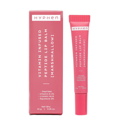 Hyphen By Kriti Sanon Marshmallow Vitamin Infused Peptide Lip Balm, Hydrate & Moisturize, Smoothen Lips & Repair Moisture Barrier