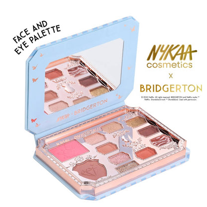 Nykaa Cosmetics X Bridgerton Face & Eye Multi-Texture Eyeshadow Blush & Contour Palette
