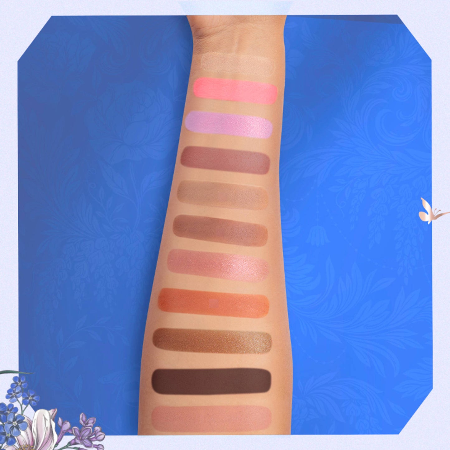 Nykaa Cosmetics X Bridgerton Face & Eye Multi-Texture Eyeshadow Blush & Contour Palette