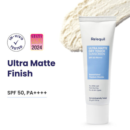 Re'equil Ultra Matte Dry Touch Sunscreen SPF 50 PA++++