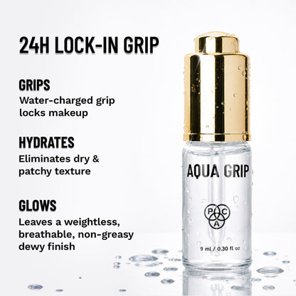 PAC Aqua Grip Primer - Infused with Silicone, Lightweight, Waterproof, Prolongs Makeup Wear