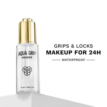 PAC Aqua Grip Primer - Infused with Silicone, Lightweight, Waterproof, Prolongs Makeup Wear