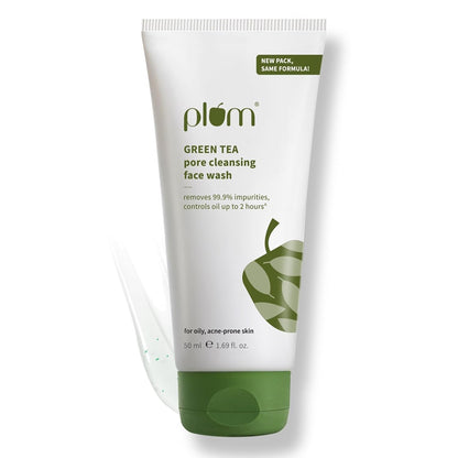 Plum Green Tea Pore Cleansing Face Wash With Glycolic Acid - Fights Acne & Oil For Clear Skin - Indyancart
