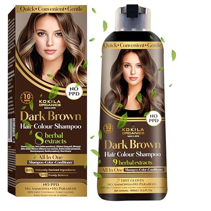 Kokila Organics Hair Color Shampoo With Natural Extracts