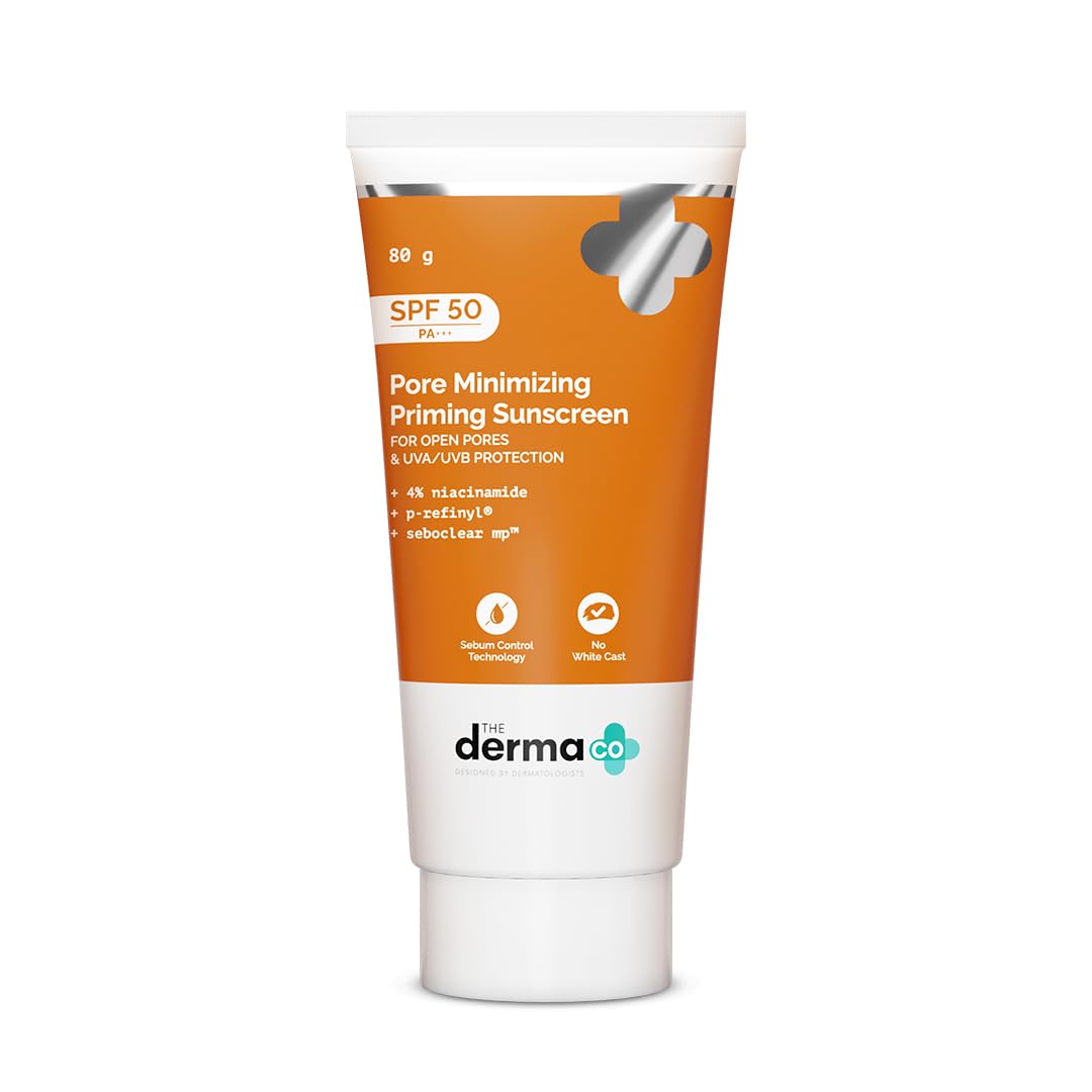 The Derma Co Pore Minimizing Priming Sunscreen With SPF 50 - Indyancart