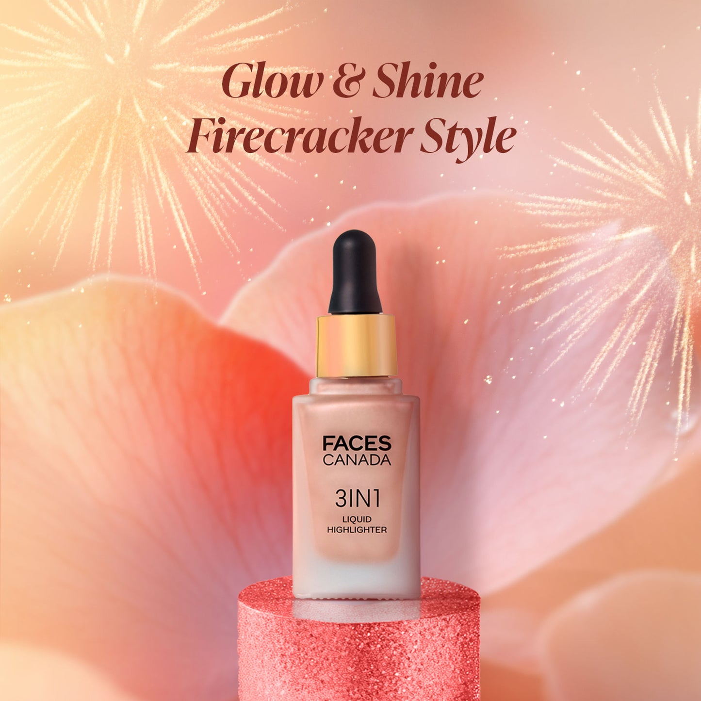 Faces Canada 3 In 1 Liquid Highlighter - Gold 01