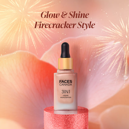 Faces Canada 3 In 1 Liquid Highlighter - Gold 01