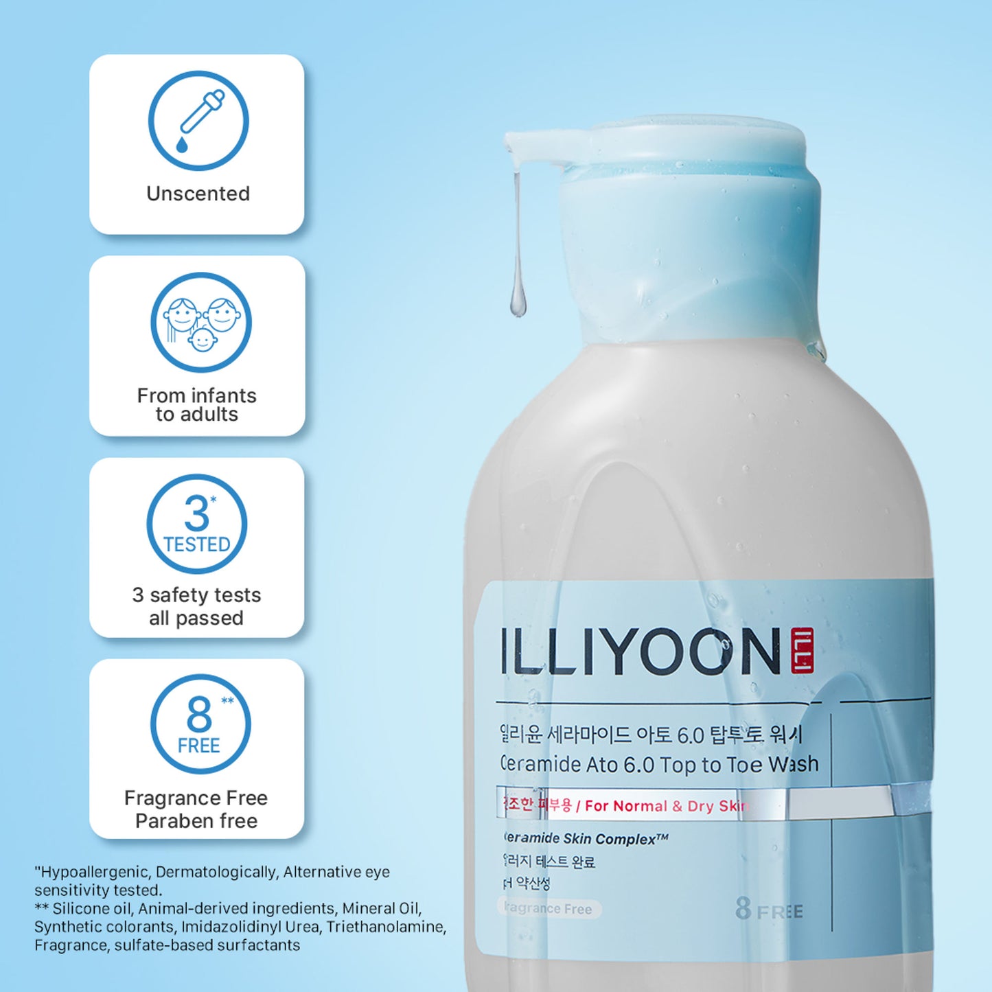 Illiyoon Ceramide Ato 6.0 Top To Toe Wash