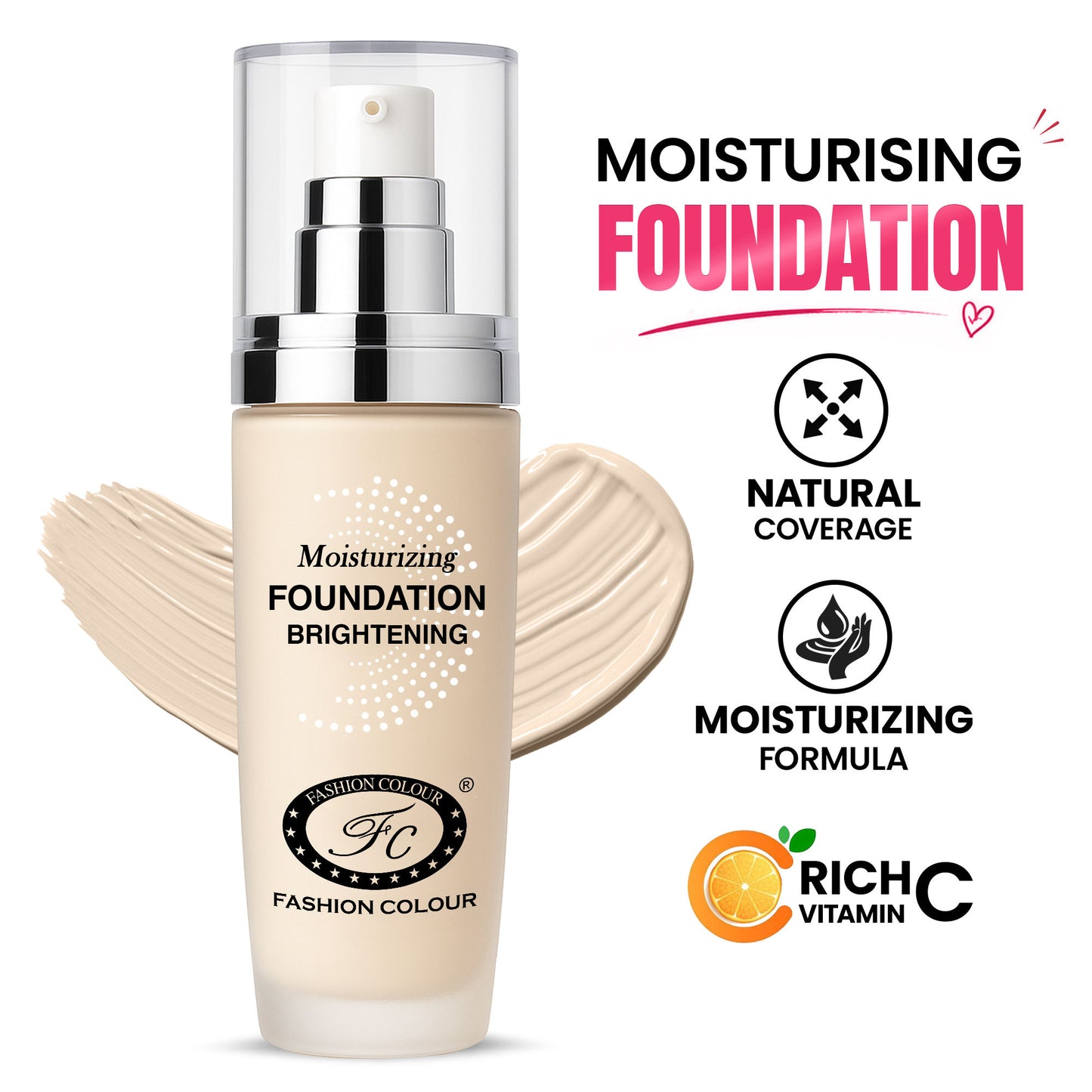 FASHION COLOUR Moisturing Whitening Foundation - Extreme Fairness