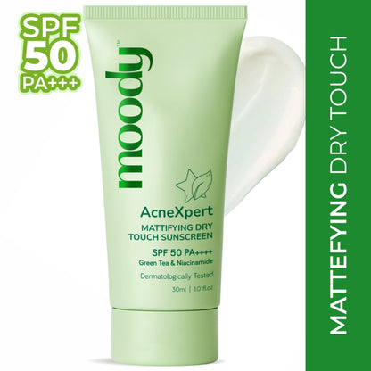 Moody AcneXpert Mattifying SPF 50 PA ++++ Niacinamide for Oil & Acne Control