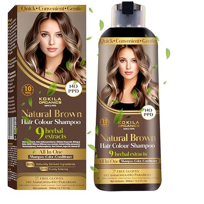 Kokila Organics Hair Color Shampoo With Natural Extracts