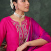 Dhiyona IE Ethnic Motifs Embroidered Sequinned Kurta With Trousers & Dupatta