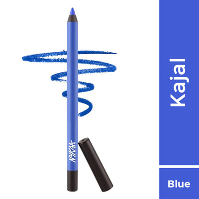 Nykaa Glamoreyes Waterproof & Smudgeproof Shimmer Eye Pencil - Blue Hex 01