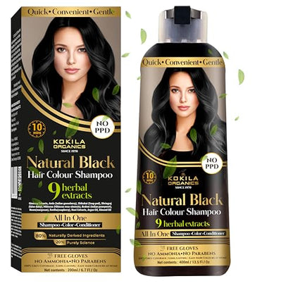 Kokila Organics Hair Color Shampoo With Natural Extracts