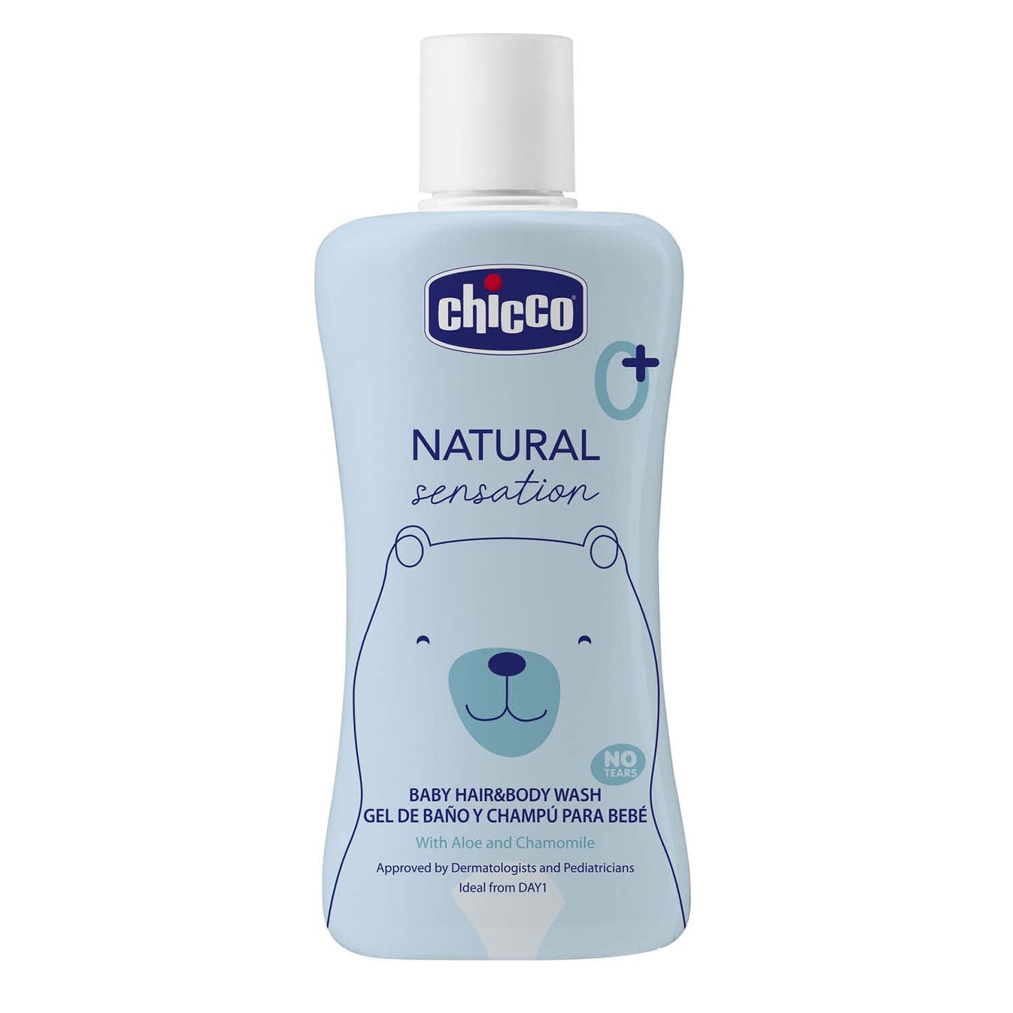 Chicco Baby Natural Sensation Hair & Body Wash With Aloe & Chamomile - Indyancart