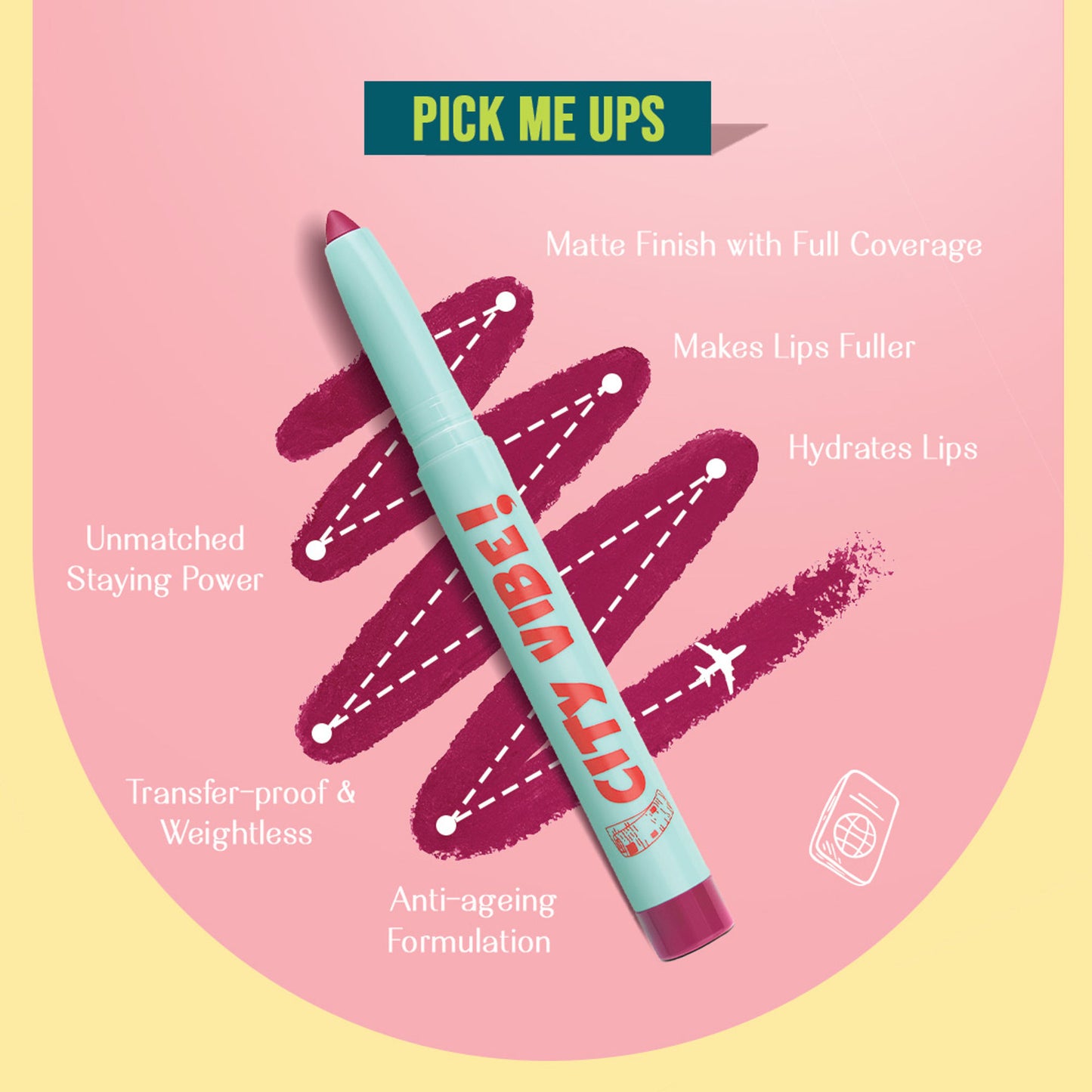 LoveChild Masaba Volumizing Matte Crayon Lipstick - City Vibe