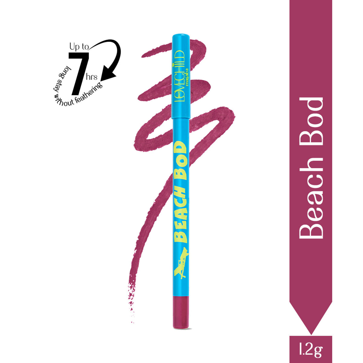 LoveChild Masaba LoveChild Masaba Passport Pucker Matte Lip Liner in Beach Bod, beige lip liner with matte finish.