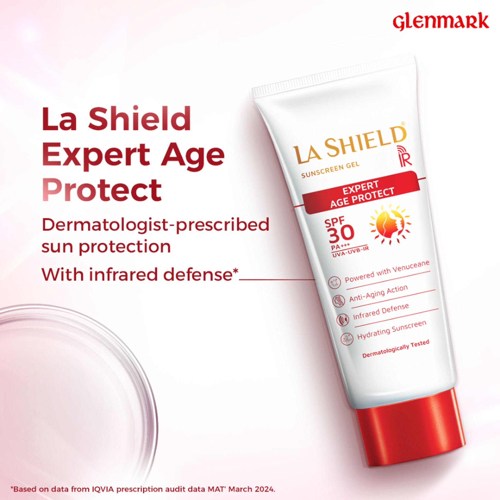 La Shield IR SPF 30 PA ++++ Mineral Sunscreen UVA & UVB + Infrared Protection No White Cast