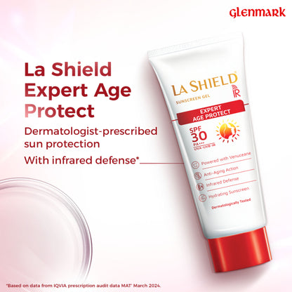 La Shield IR SPF 30 PA ++++ Mineral Sunscreen UVA & UVB + Infrared Protection No White Cast