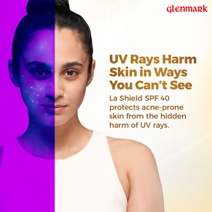 La Shield SPF 40 Mineral Sunscreen Gel Oil free Matte PA +++ For Acne Prone, Oily Skin