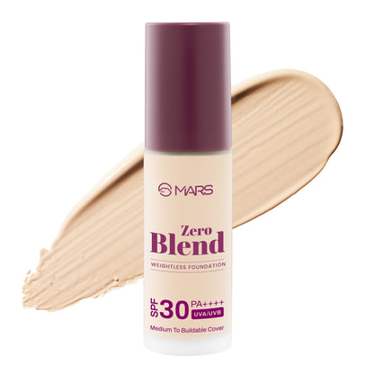 MARS SPF30 PA+++ Zero Blend Weightless Foundation - 01 Whipped Cream