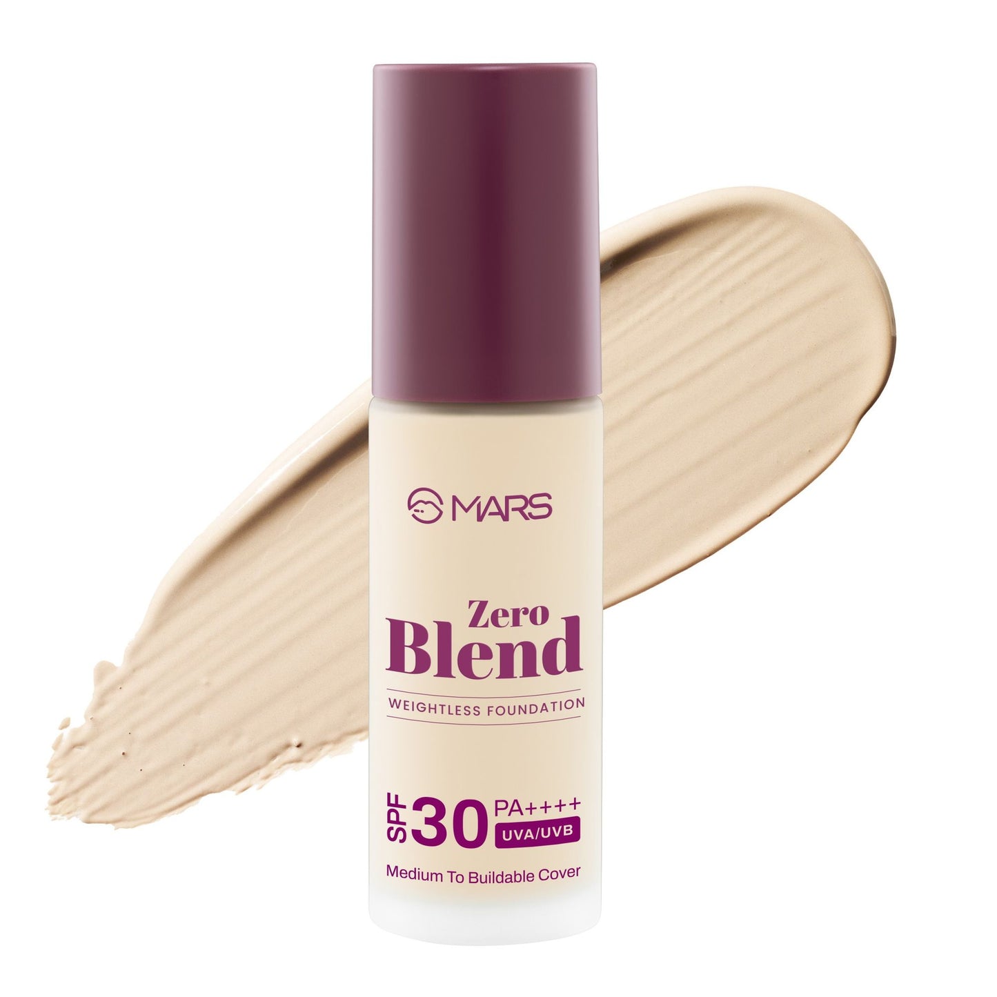 MARS SPF30 PA+++ Zero Blend Weightless Foundation - 02 Shell Coconut