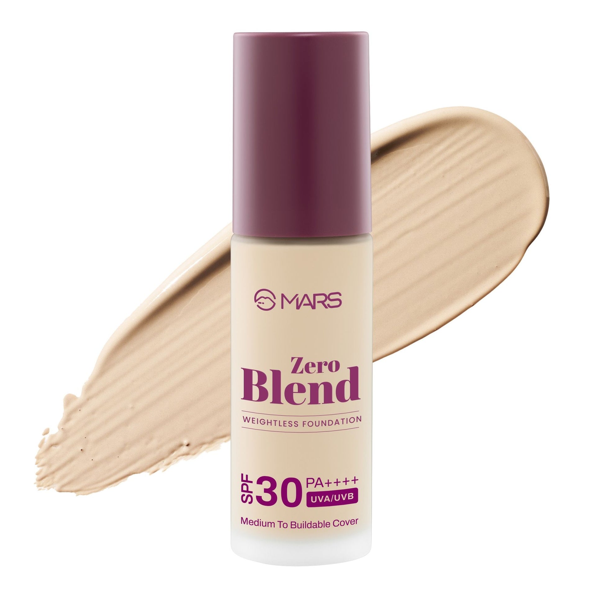 MARS SPF30 PA+++ Zero Blend Weightless Foundation - 03 Cashew Delight