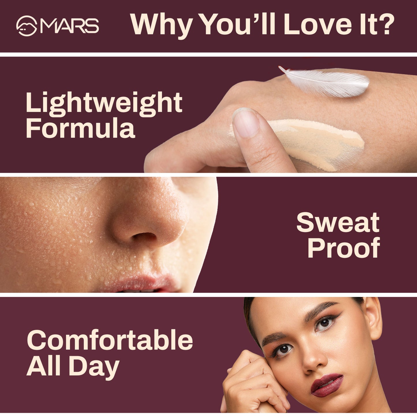 MARS SPF30 PA+++ Zero Blend Weightless Foundation - 04 Almond Butter