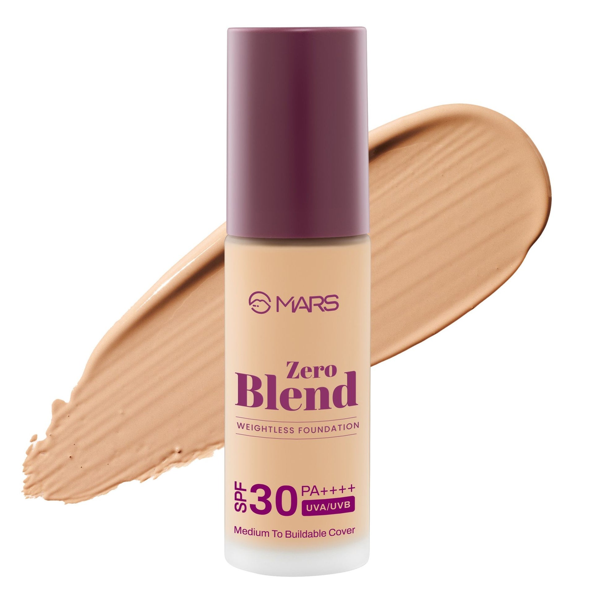 MARS SPF30 PA+++ Zero Blend Weightless Foundation - 08-Honey Nectar
