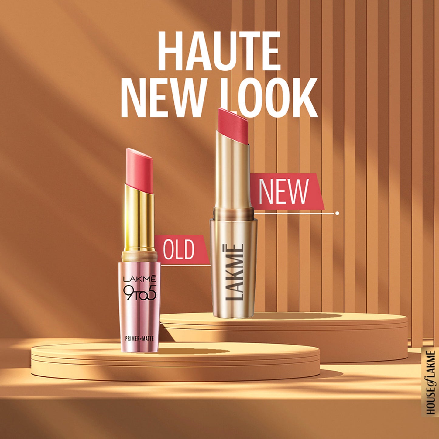Lakme 9 To 5 Powerplay Priming Matte Lipstick, Lasts hrs - MP9 Nude Touch