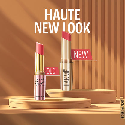 Lakme 9 To 5 Powerplay Priming Matte Lipstick, Lasts hrs - MP9 Nude Touch