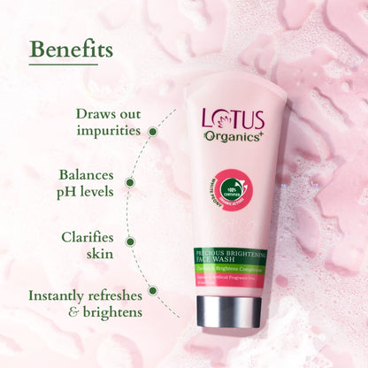 Lotus Organics Precious Brightening Face Wash