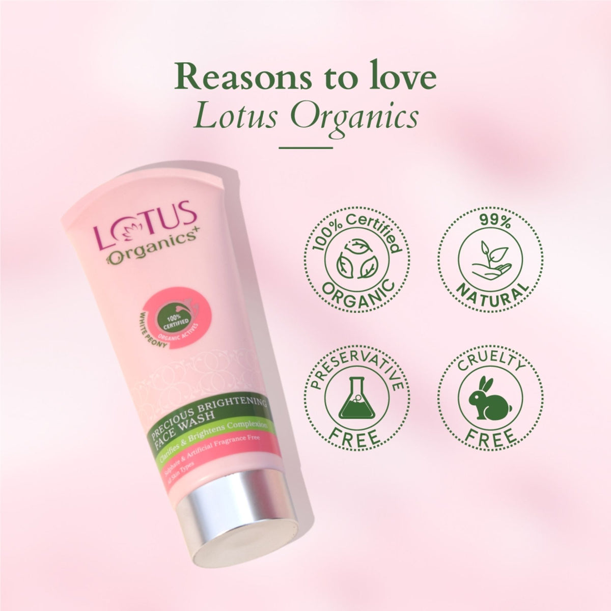 Lotus Organics Precious Brightening Face Wash