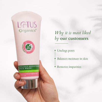 Lotus Organics Precious Brightening Face Wash